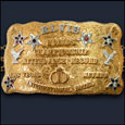 Replica of Elvis Presley's
1969 belt buckle award
updated 06/07/05