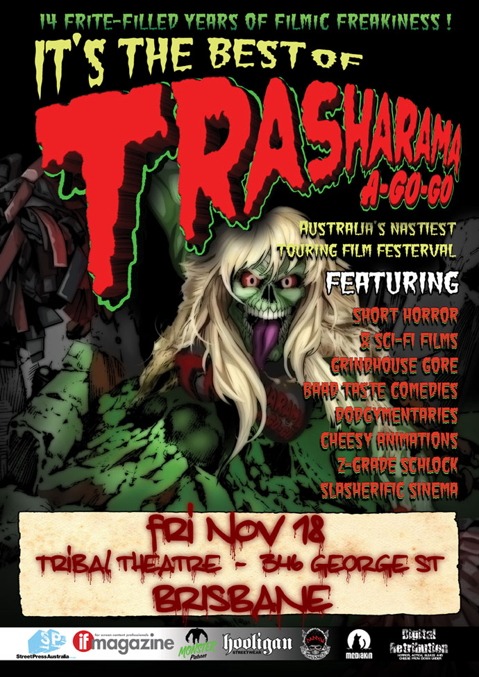 it's the Best of Trasharama agogo 2011 featuring Sindee the undead Chthonic cheerleader it's the Best of Trasharama agogo